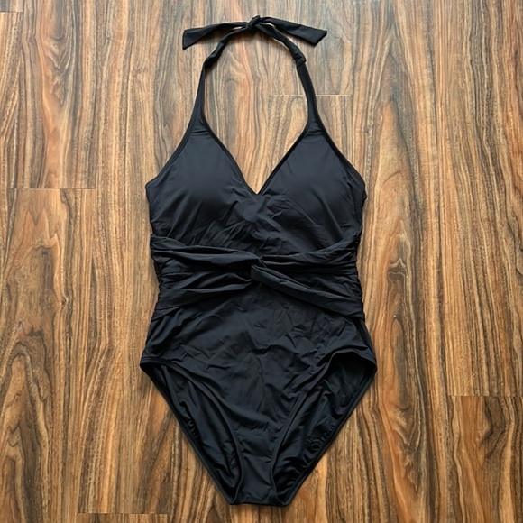 Bleu Rod Beattie Plunge Halter Twist One Piece - Picture 3 of 14